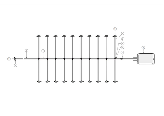Graphic of a fill manifold set for biopharma, man-03.