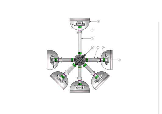 Graphic of an IRIS single-use assembly distributor, dis-01.