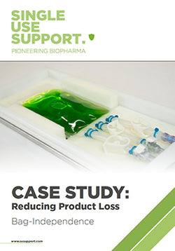 Preview of Single Use Support's case study about reducing product loss with RoSS shell