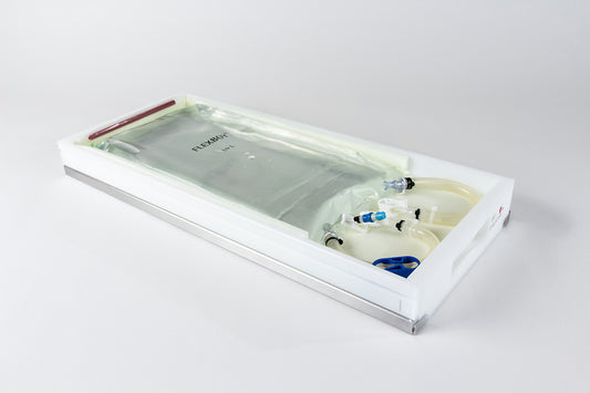 Image of RoSS shell protecting a Flexboy single use bag.