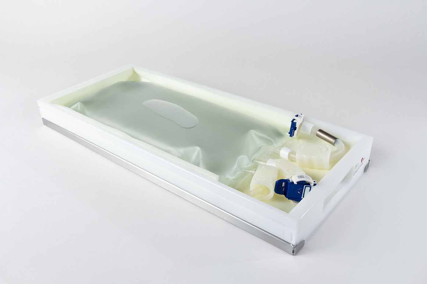 Image of a RoSS shell protecting a Labtainer™ single use bag.