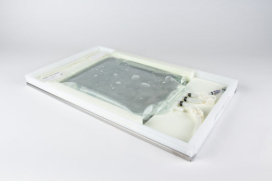 Image of a RoSS shell protecting an Allegro™ bag. Allegro™ is a registered trademark of Cytiva