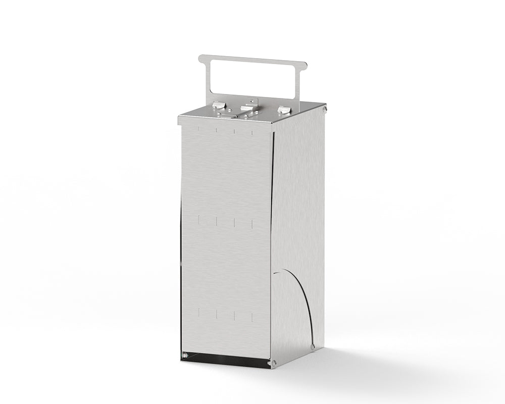 Image of a rack for 5x protective shells RoSS.KSET_1003 protecting small single use bags up to 250mL or vials.