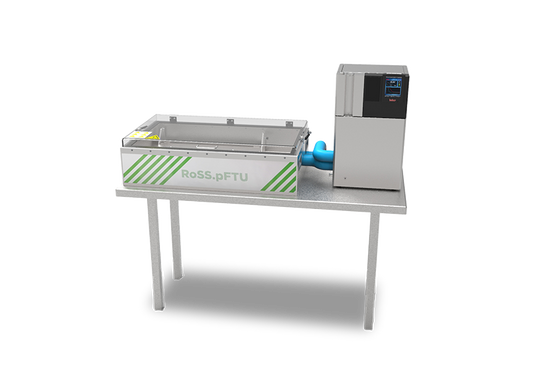 Image of RoSS.pFTU Benchtop, laboratory plate-based freeze-thaw platform, on a transparent background.