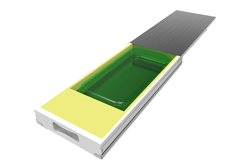 Image of RoSS shell, robust protection for single-use bags, on a transparent background.