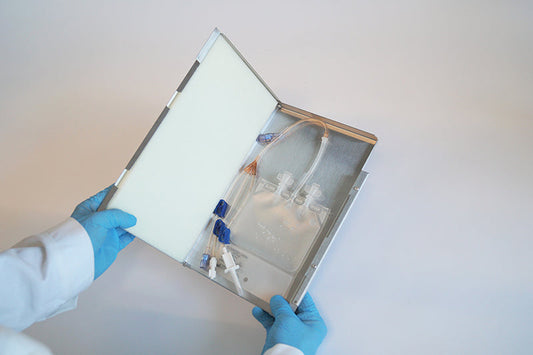 Small volumes of ATMPs: Safe handling of single-use bags