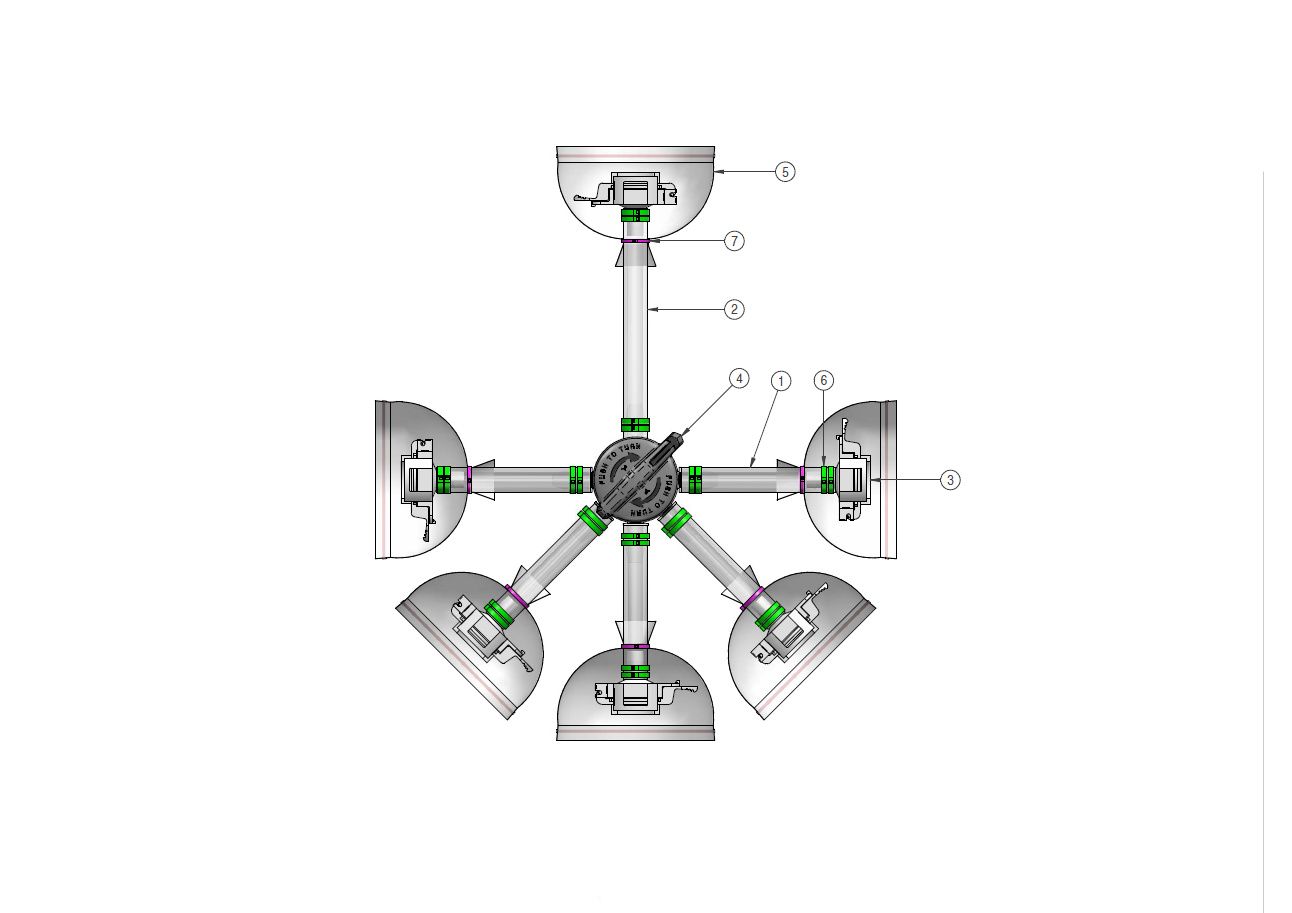 Graphic of an IRIS single-use assembly distributor, dis-01.