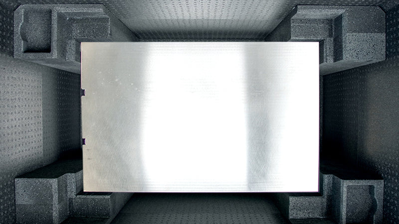 Stacked RoSS shells inside a cold chain shipping container for biopharma logistics.
