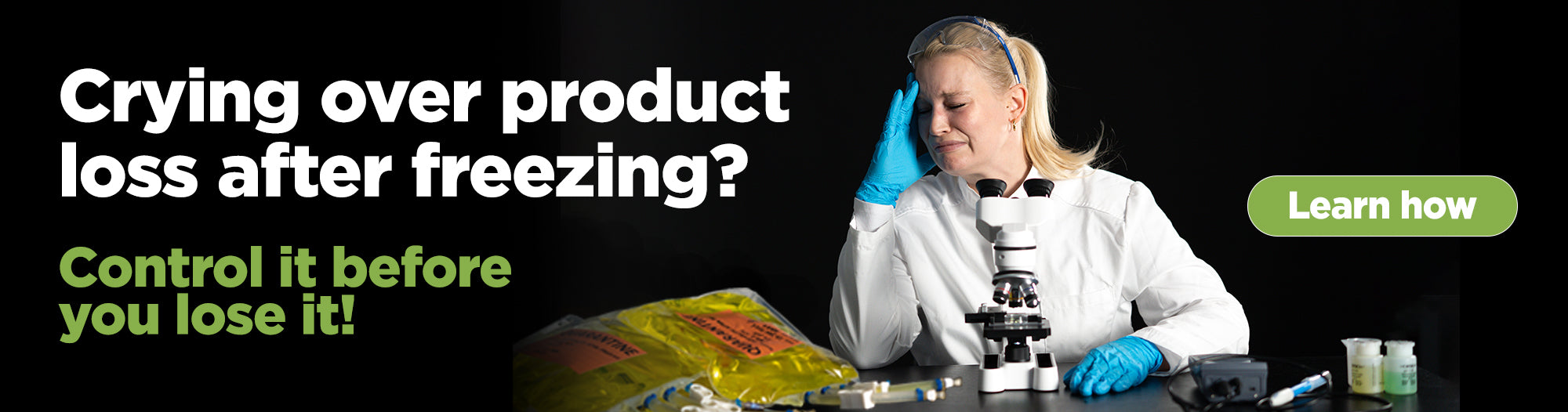 How to overcome product loss when freezing biologics in biopharma