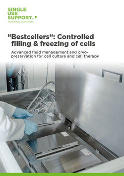 Preview of Single Use Support's application note about controlled filling and freezing of cells