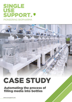 Preview of Single Use Support's case study about automating the process of filling media into bottles