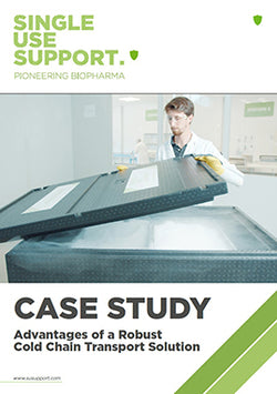 Preview of Single Use Support's case study about the advantages of robust cold chain transport solutions
