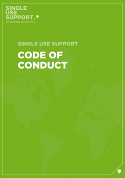 Preview of Single Use Support's code of conduct guide