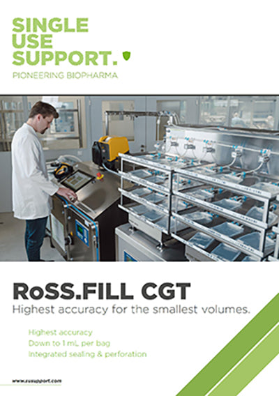 Preview of RoSS.FILL CGT datasheet – single-use filling system for cell and gene therapy