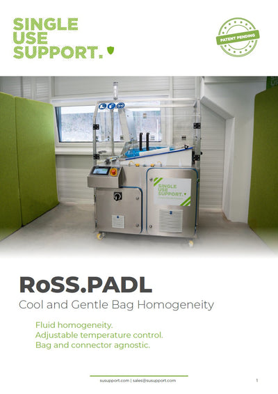 Preview of datasheet for RoSS.PADL homogenizing system by Single Use Support
