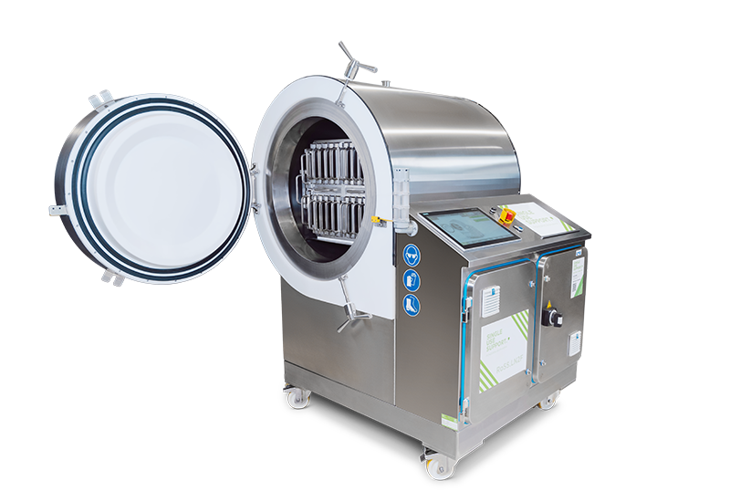 An image of RoSS.LN2F controlled rate freezer on transparent background, for cryopreservation and enhanced cell viability in biopharmaceutical applications. 