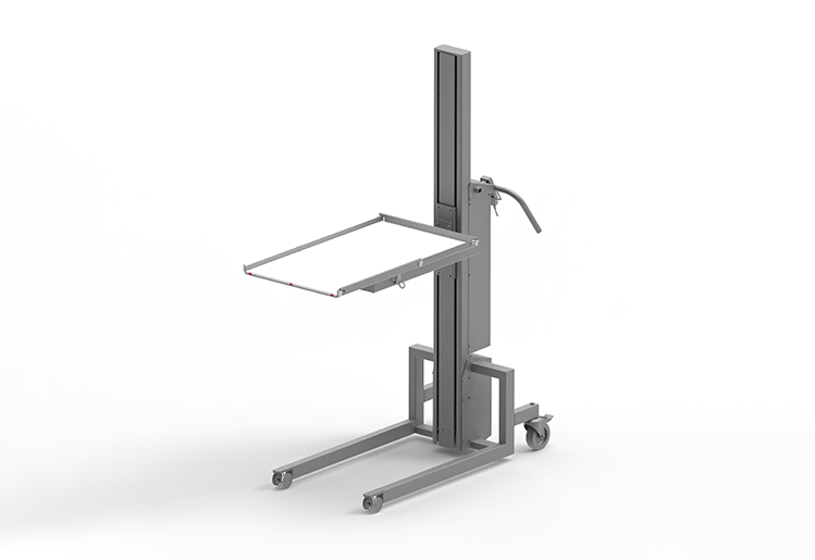 Image of RoSS.LODR, a mobile gripper arm to ensure ergonomic handling of RoSS shells with single-use bags up to 50l.
