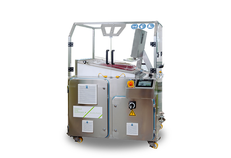 Image of RoSS.PADL on transparent background, a homogenizing and cooling system for achieving a uniform mixture in biopharmaceutical single-use bags.