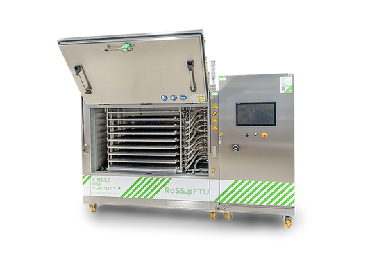 Image of RoSS.pFTU Large-Scale for controlled freezing and thawing of larger volumes of drug substances, on a transparent background.