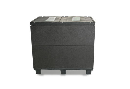 RoSS.SHIP cold chain container for drug substances on transparent background.