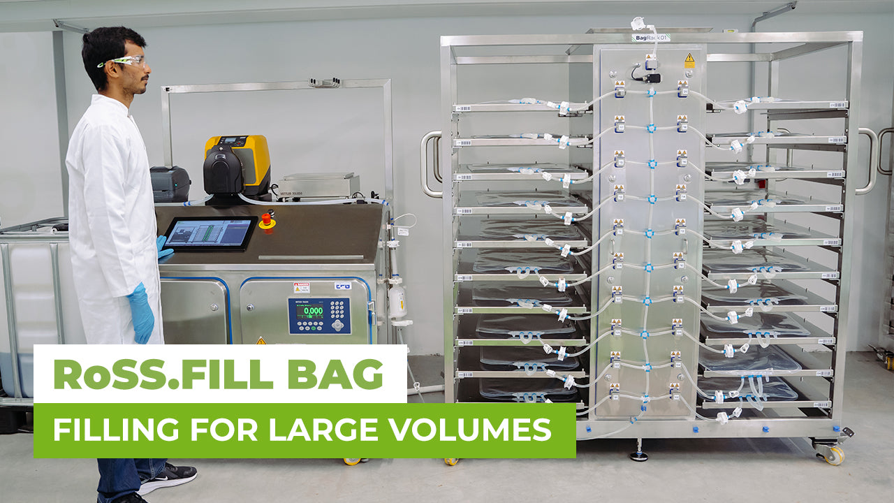 Load video: Product video of automated bulk filling system for drug substances