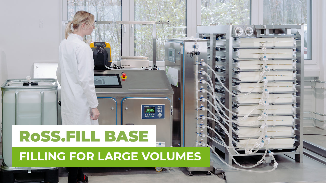 Load video: Product video of automated bulk filling system for drug substances