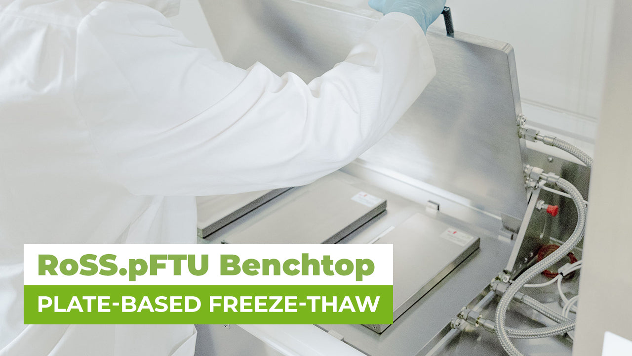 Load video: Product video of controlled plate-based laboratory freezer RoSS.pFTU Benchtop