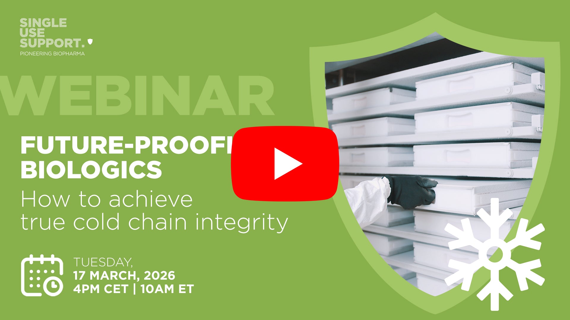 A preview image of the webinar about cold chain handling of biologics