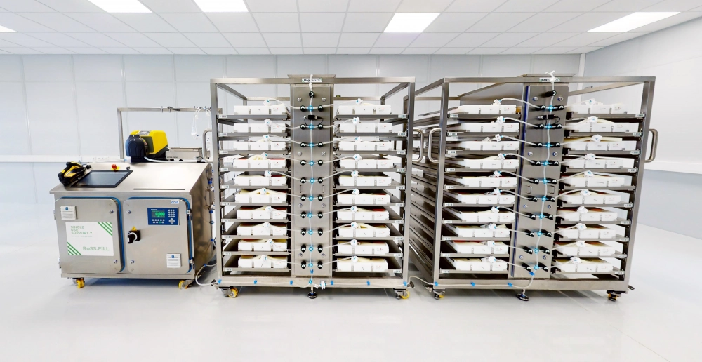 Aseptic filling of large volumes of drug substances