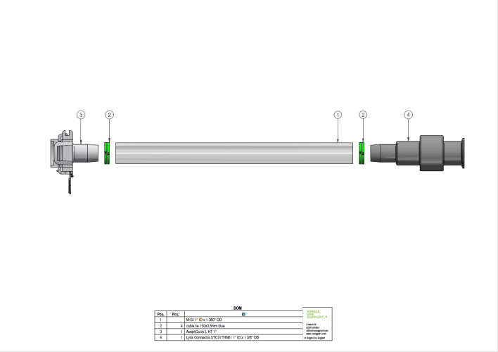 BOM_IRIS Single-Use Assembly  Steam on  STE-03