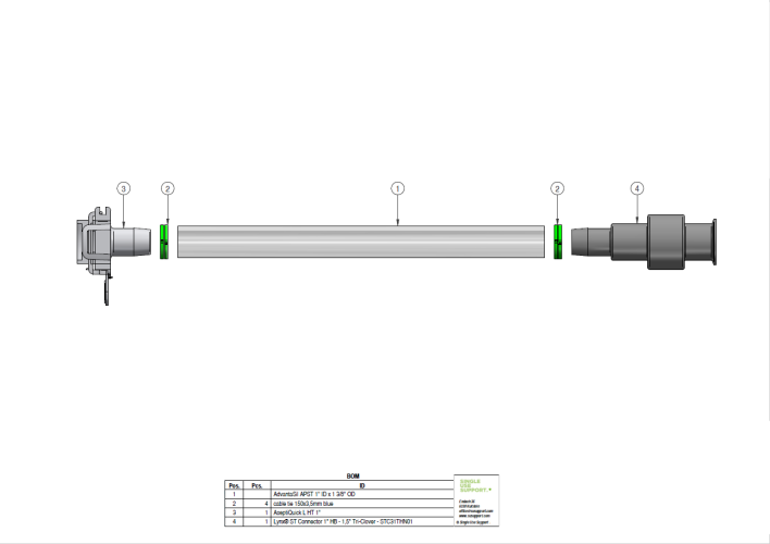 BOM_IRIS Single-Use Assembly  Steam on  STE-02