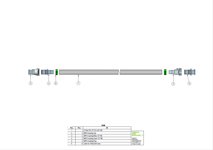 BOM_IRIS Single-Use Assembly Transfer Extension TRA-02 BOM_IRIS Single-Use Assembly Transfer Extension TRA-02