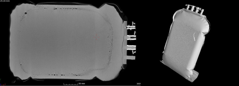 Frozen single-use bag Xray