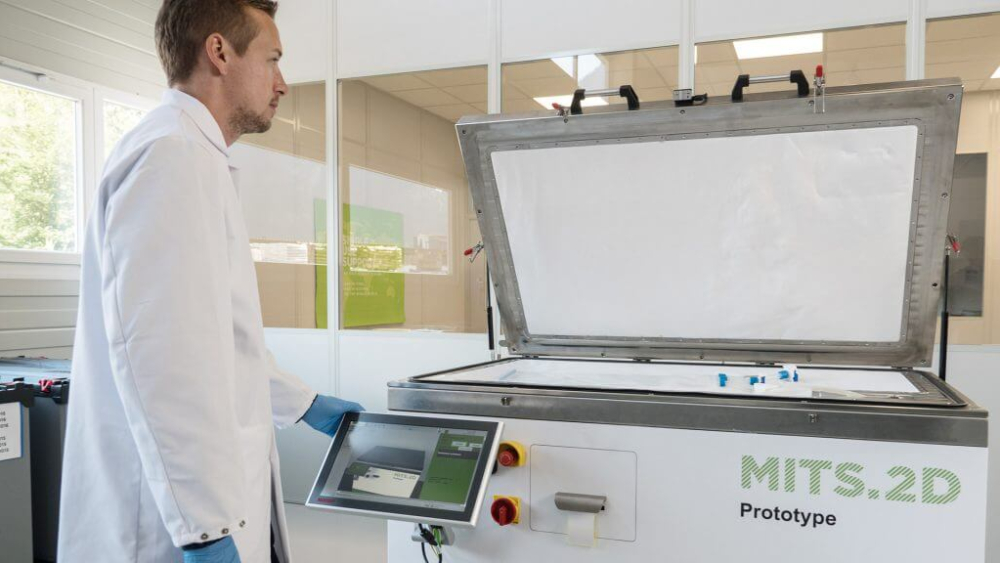 Single use container testing system Mits 2D